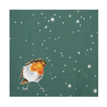 Wrendale Designs 'Rockin' Robins' Robin Lunch Napkin| Online For Equine
