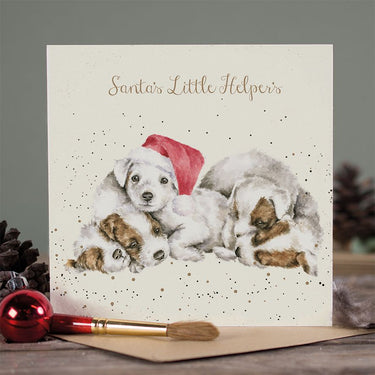 Wrendale Designs 'Santas Little Helpers' Dog Christmas Card| Online For Equine