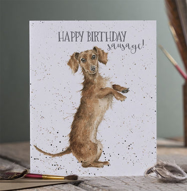 Wrendale Designs 'Sausage' Dachshund Birthday Card| Online For Equine