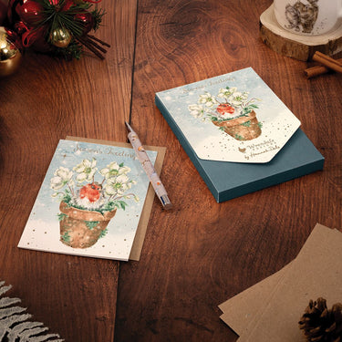Wrendale Designs 'Season'S Tweetings' Robin Christmas Card Pack| Online For Equine