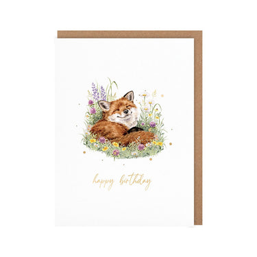 Wrendale Designs 'Serenity' Fox Birthday Little Sentiment Card| Online For Equine