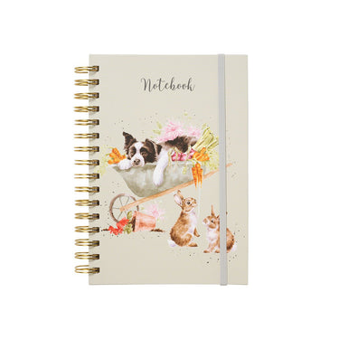 Wrendale Designs 'Sleeping On The Job' Border Collie And Rabbit Notebook| Online For Equine