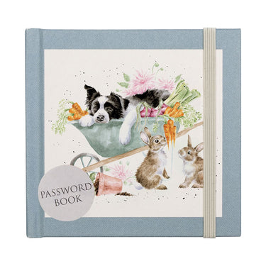 Wrendale Designs 'Sleeping On The Job' Border Collie And Rabbit Password Book| Online For Equine