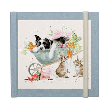 Wrendale Designs 'Sleeping On The Job' Border Collie And Rabbit Password Book| Online For Equine