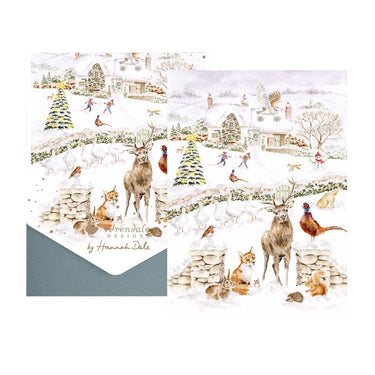 Wrendale Designs 'Snow Place Like Home' Woodland Animal Christmas Card Pack| Online For Equine