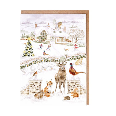 Wrendale Designs 'Snow Place Like Home' Woodland Animal Christmas Card Pack| Online For Equine