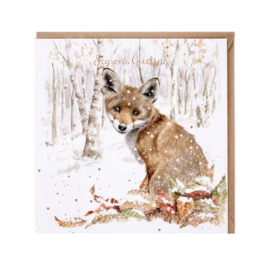 Wrendale Designs 'Snowfall' Fox Christmas Card| Online For Equine
