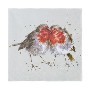 Wrendale Designs 'Snuggled Together' Robin Napkins| Online For Equine