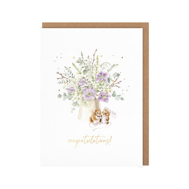 Wrendale Designs 'Squeak-Hearts' Mouse Congratulations Little Sentiment Card| Online For Equine