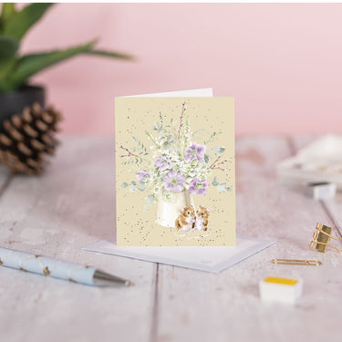 Wrendale Designs 'Squeak-Hearts' Mouse Mini Card| Online For Equine