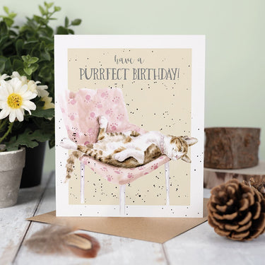 Wrendale Designs 'Tabby Birthday' Cat Birthday Card| Online For Equine
