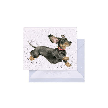 Wrendale Designs 'That Friday Feeling' Dachshund Mini Card| Online For Equine