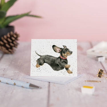 Wrendale Designs 'That Friday Feeling' Dachshund Mini Card| Online For Equine