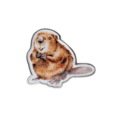 Wrendale Designs 'The Arborist' Beaver Pin Badge| Online For Equine