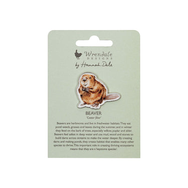 Wrendale Designs 'The Arborist' Beaver Pin Badge| Online For Equine