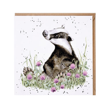 Wrendale Designs 'The Botanist' Badger Card| Online For Equine