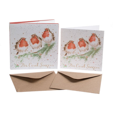 Wrendale Designs 'The Carol Singers' Robin Christmas Card Box Set| Online For Equine