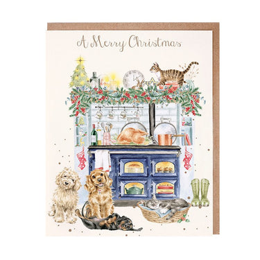 Wrendale Designs 'The Country Christmas Kitchen' Dog And Cat Christmas Card Pack| Online For Equine