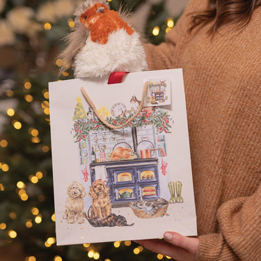 Wrendale Designs 'The Country Christmas' Large Dog And Cat Gift Bag| Online For Equine