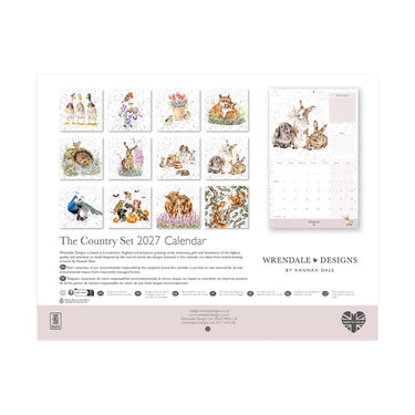 Wrendale Designs 'The Country Set' Landscape Calendar 2027| Online For Equine
