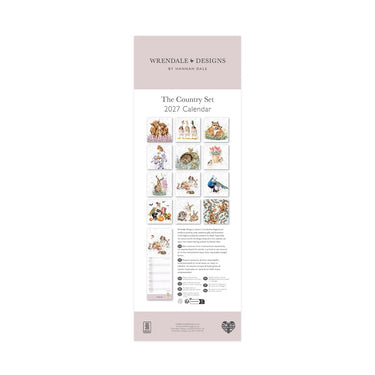 Wrendale Designs 'The Country Set' Slim Calendar 2027| Online For Equine