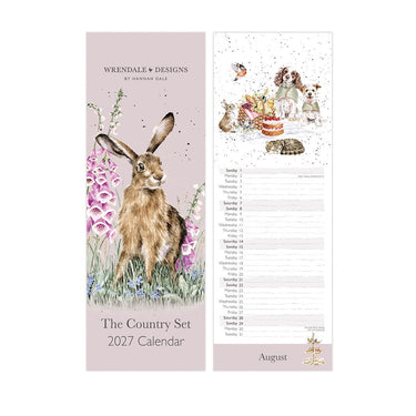 Wrendale Designs 'The Country Set' Slim Calendar 2027| Online For Equine
