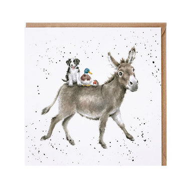 Wrendale Designs 'The Donkey Ride' Donkey Card| Online For Equine