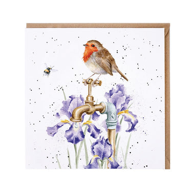 Wrendale Designs 'The Gardeners Guest' Robin Card| Online For Equine