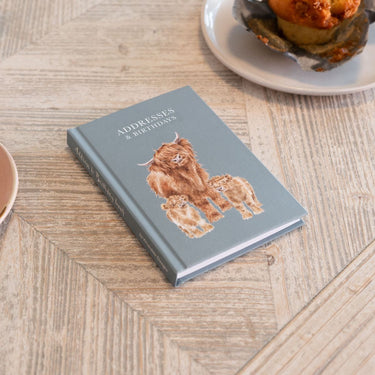 Wrendale Designs 'The Highlander' Highland Cow Address Book| Online For Equine