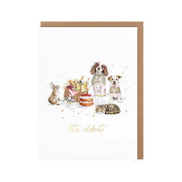 Wrendale Designs 'The Hoppy Picnic' Animal Celebration Little Sentiment Card| Online For Equine
