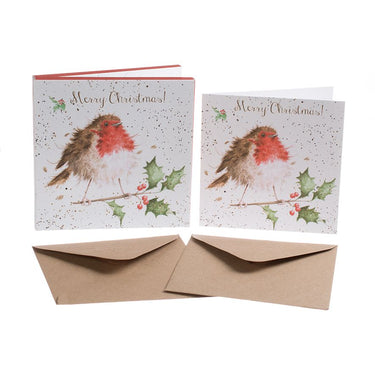 Wrendale Designs 'The Jolly Robin' Robin Christmas Card Box Set| Online For Equine