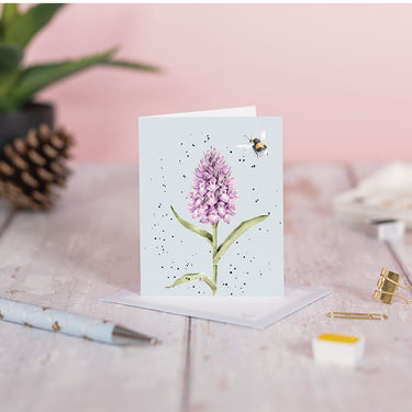 Wrendale Designs 'The Marsh Orchid' Bee Mini Card| Online For Equine