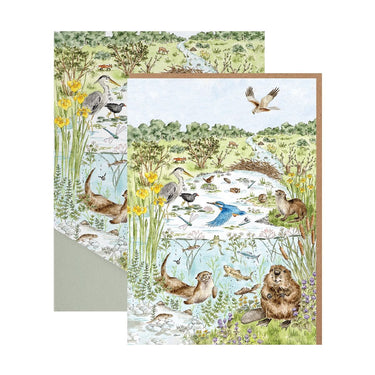 Wrendale Designs 'The Riverbank' Nature Notecard Pack| Online For Equine