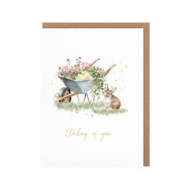 Wrendale Designs 'The Wild Garden' Rabbit Thinking Of You Little Sentiment Card| Online For Equine