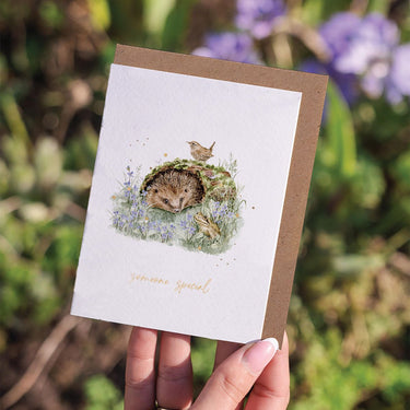 Wrendale Designs 'The Wild Patch' Hedgehog Someone Special Little Sentiment Card| Online For Equine