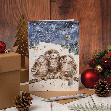Wrendale Designs 'Three Wise Men' Owl Advent Calendar Card| Online For Equine