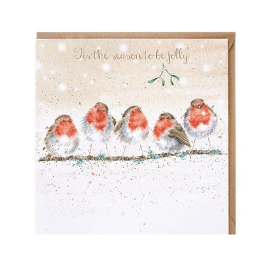 Wrendale Designs 'Tis The Season To Be Jolly' Robin Christmas Card| Online For Equine