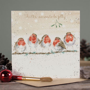 Wrendale Designs 'Tis The Season To Be Jolly' Robin Christmas Card| Online For Equine