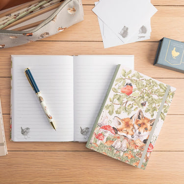 Wrendale Designs 'Under The Oak Tree' Fox Flexi Notebook| Online For Equine