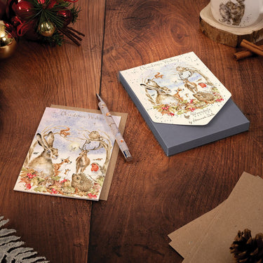 Wrendale Designs 'Walking In A Winter Wonderland' Woodland Animal Christmas Card Pack| Online For Equine