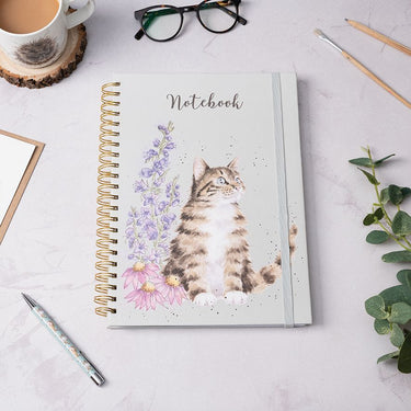 Wrendale Designs 'Whiskers And Wildflowers' Cat A4 Notebook| Online For Equine