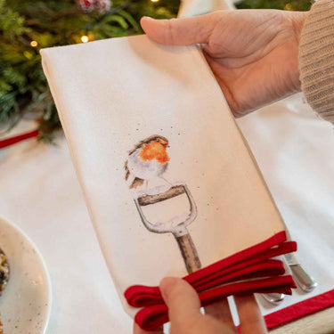 Wrendale Designs 'Winter Wonderland' Christmas Animal Set Of Four Fabric Napkins| Online For Equine