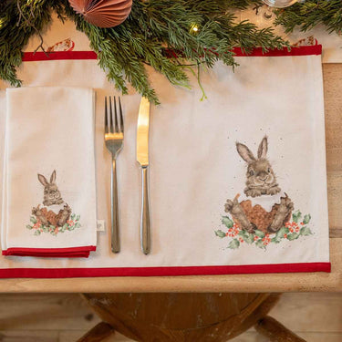 Wrendale Designs 'Winter Wonderland' Christmas Animal Set Of Four Fabric Placemats| Online For Equine
