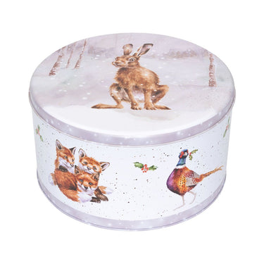 Wrendale Designs 'Winter Woodland' Woodland Animal Christmas Round Tin| Online For Equine