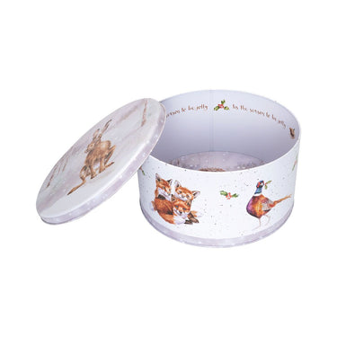 Wrendale Designs 'Winter Woodland' Woodland Animal Christmas Round Tin| Online For Equine