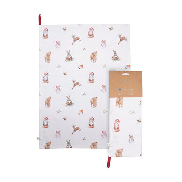Wrendale Designs 'Winter Woodland' Woodland Animal Tea Towel| Online For Equine