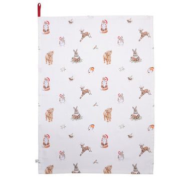 Wrendale Designs 'Winter Woodland' Woodland Animal Tea Towel| Online For Equine