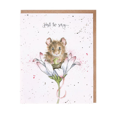 Wrendale Designs 'Wishes Just For You' Mouse Just To Say Card| Online For Equine