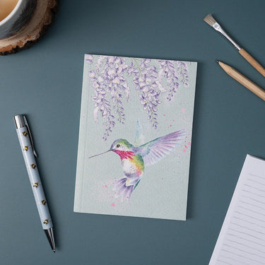 Wrendale Designs 'Wisteria Wishes' Hummingbird A6 Notebook| Online For Equine