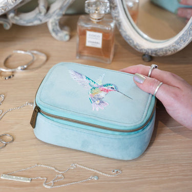 Wrendale Designs 'Wisteria Wishes' Hummingbird Embroidered Accessory Case| Online For Equine